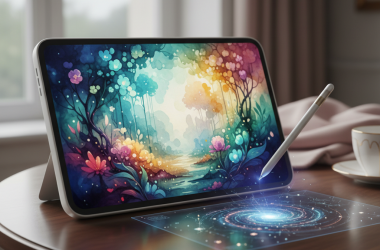 Illustration of La Kindle Scribe Colorsoft est une tablette e-ink colorée coûteuse mais jolies avec des fonctionnalités d’IA