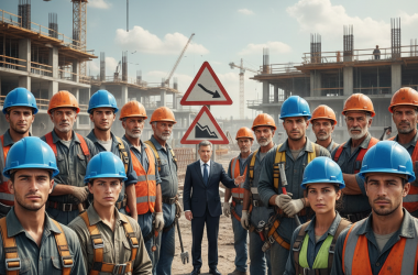 Illustration of "Les nouveaux portent des casques bleus, les autres des casques orange" : alors que ce sont les jeunes qui sont très souvent victimes du fléau, le ministre du Travail veut s'inspirer des pratiques de la SNCF pour réduire le nombre de morts au travail