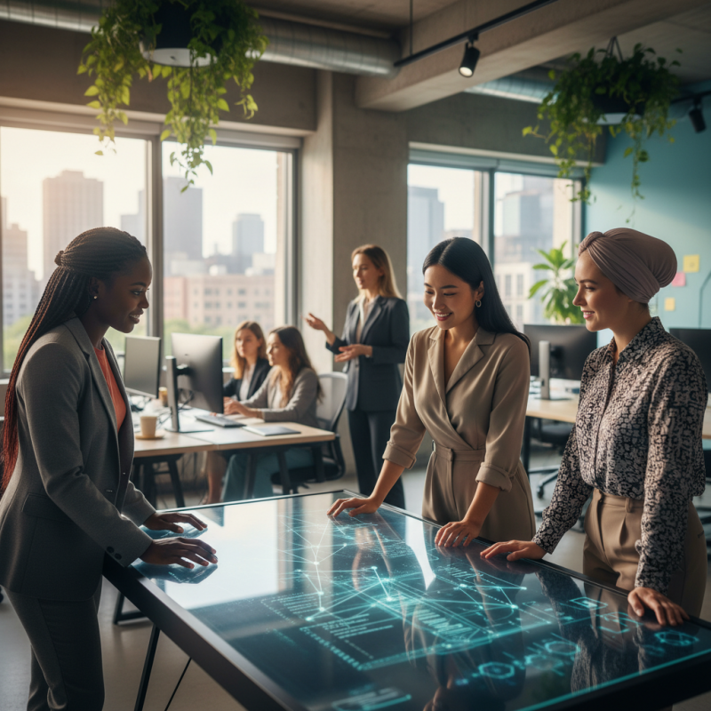 Illustration of Code F, une initiative du Medef pour féminiser les métiers de la tech - Centre Inffo