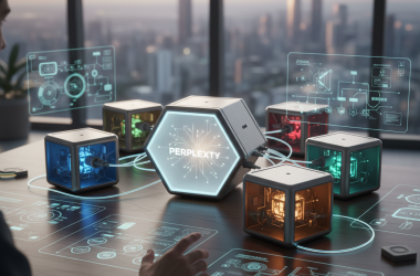 Illustration of Perplexity’s new Computer is another bet that users need many AI models