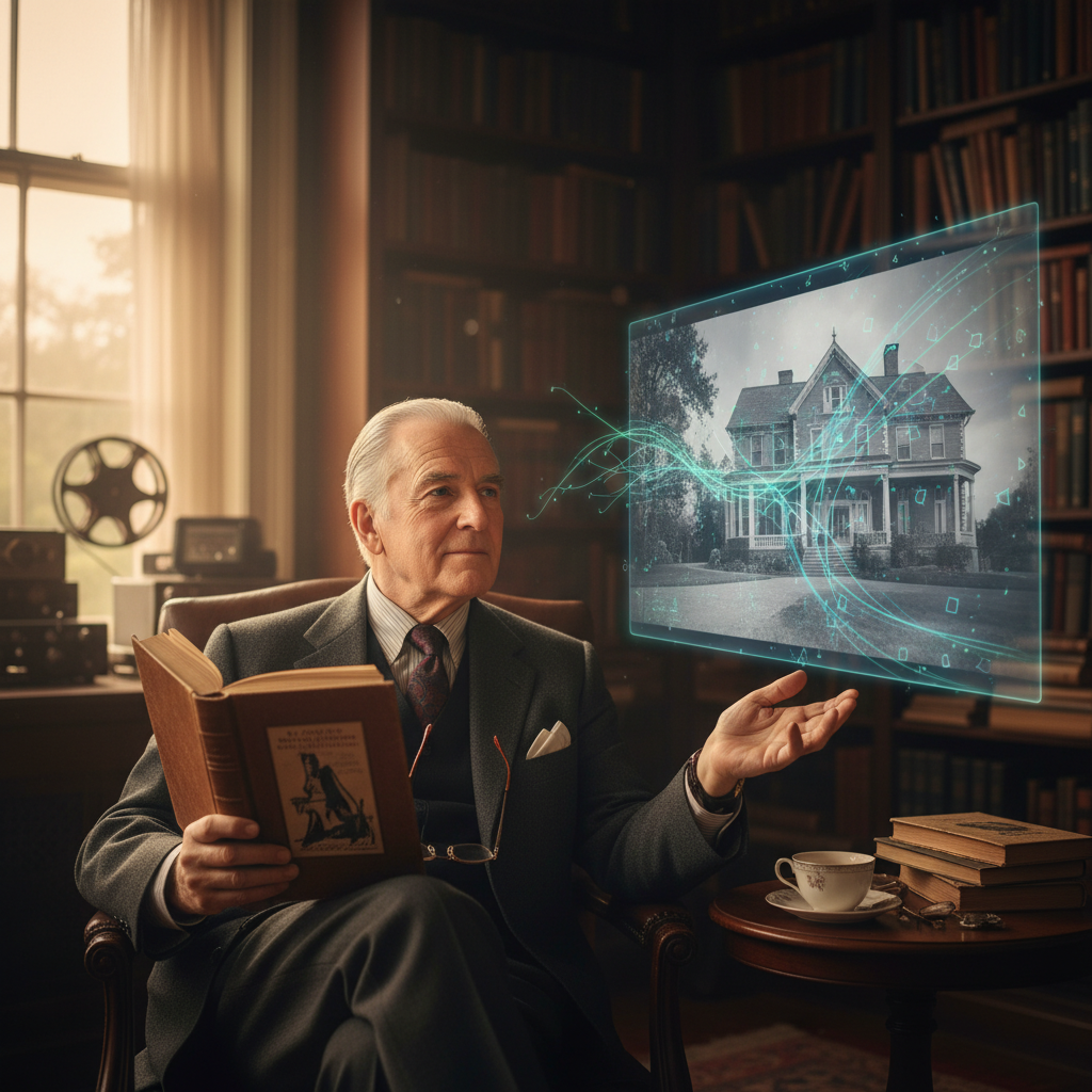 Illustration of Bon, je suis un peu moins furieux à propos du projet d'IA pour 'Les Amberson' de Welles