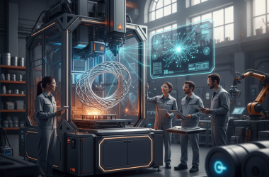 Illustration of Freeform lève 67 millions de dollars en série B pour augmenter la production basée sur l'IA laser