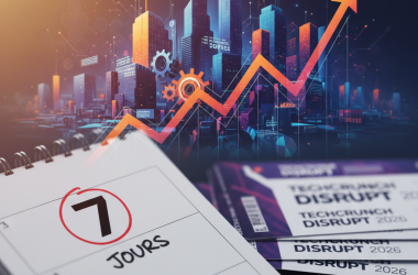Illustration of 7 jours avant la montée des prix des billets pour TechCrunch Disrupt 2026
