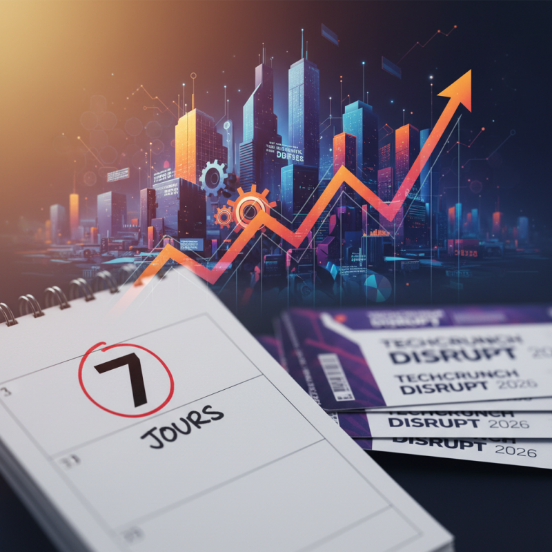 Illustration of 7 jours avant la montée des prix des billets pour TechCrunch Disrupt 2026