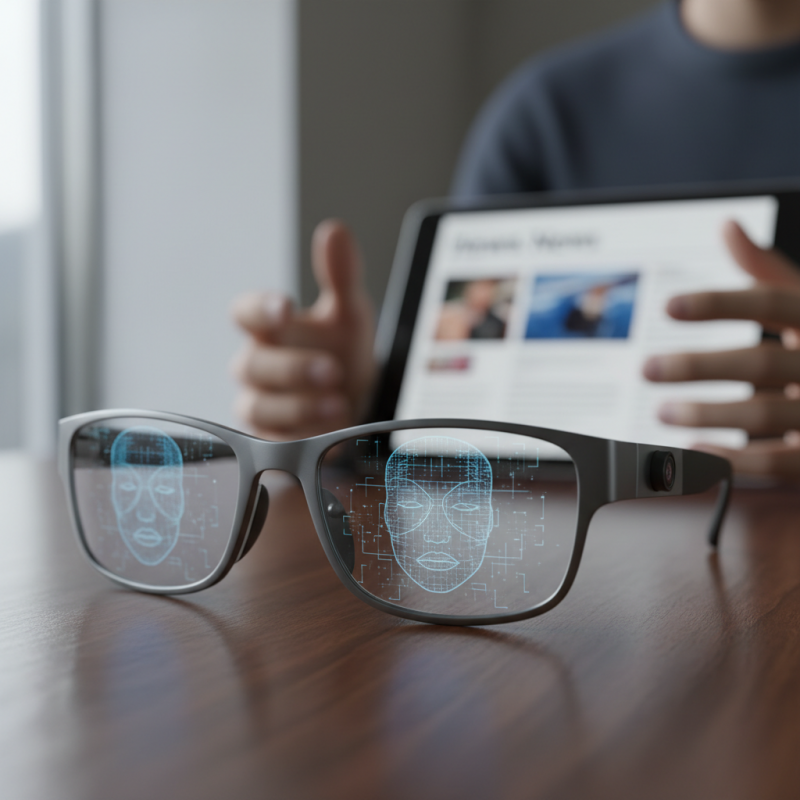 Illustration of Meta prévoit d’intégrer la reconnaissance faciale à ses lunettes intelligentes, selon un rapport