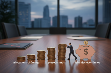 Illustration of INFO BFM BUSINESS. Des allocations chômage qui diminuent après plusieurs mois? La nouvelle proposition de la CPME pour faire des économies