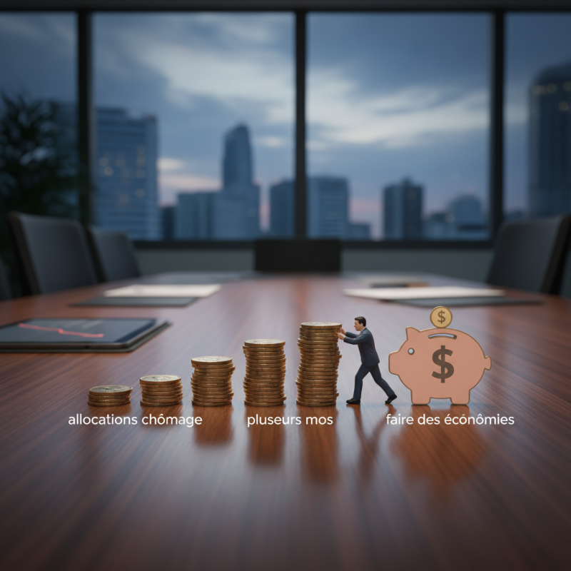 Illustration of INFO BFM BUSINESS. Des allocations chômage qui diminuent après plusieurs mois? La nouvelle proposition de la CPME pour faire des économies