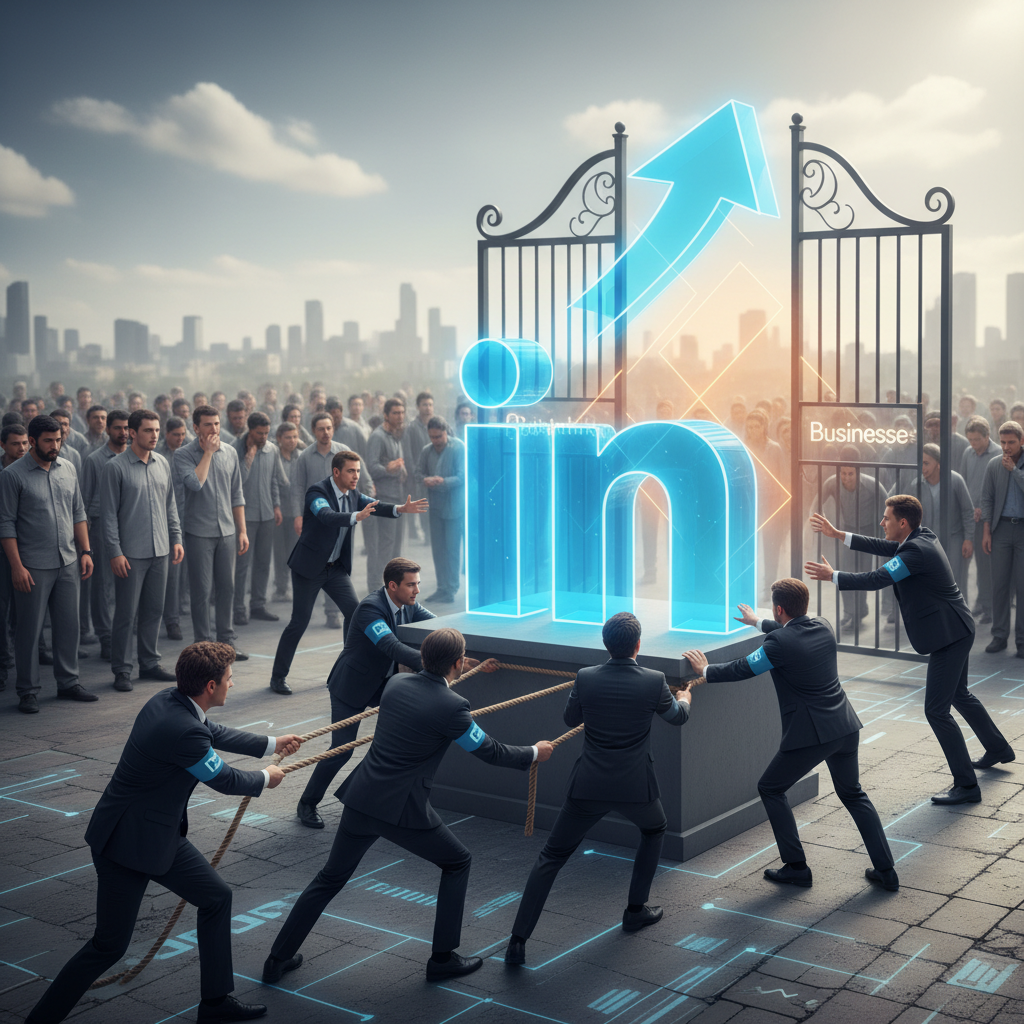 Illustration of France Travail aide les entreprises à recruter via Linkedin, les syndicats craignent que les conseillers ne se transforment en "chasseurs de têtes" au détriment des chômeurs