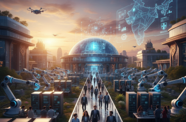 Illustration of Reliance dévoile un plan d'investissement de 110 milliards de dollars dans l'IA alors que l'Inde accélère ses ambitions technologiques