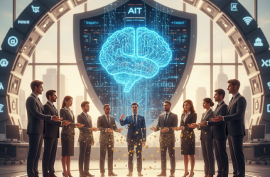 Illustration of Pour protéger les travailleurs remplacés par l'intelligence artificielle, le Royaume-Uni réfléchit à un revenu universel financé par les boîtes de la tech