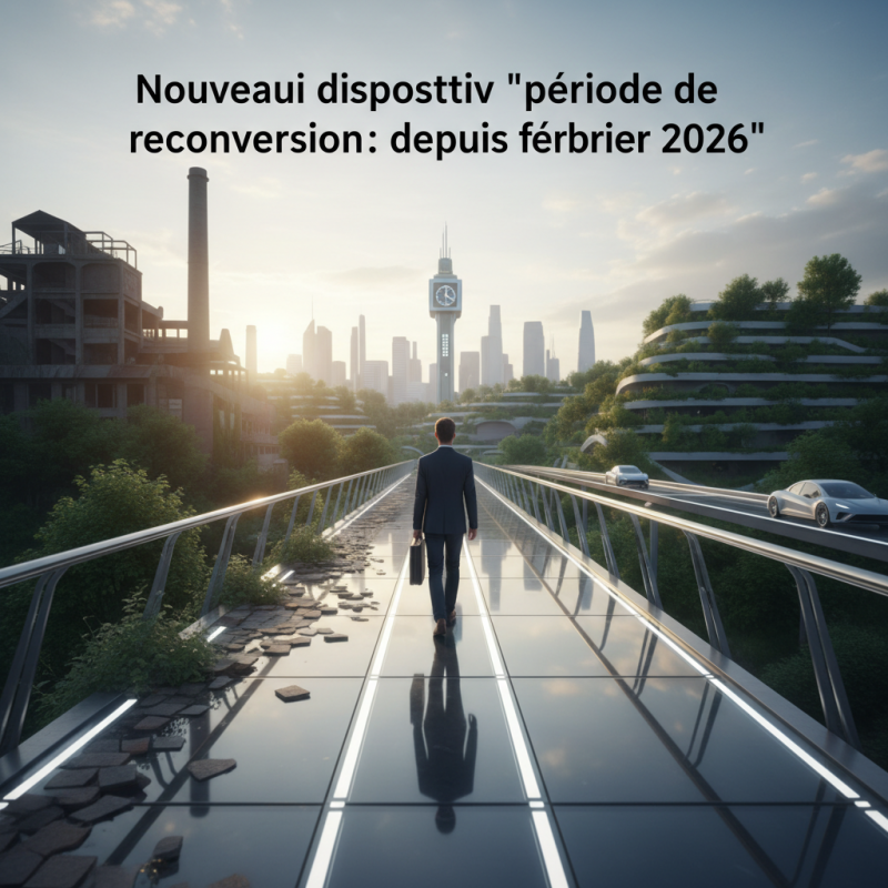 Illustration of Nouveau dispositif "période de reconversion": depuis février 2026