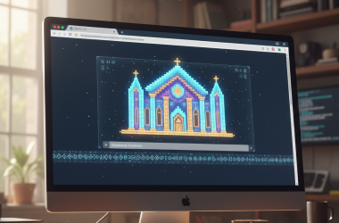 Illustration of TempleOS dans votre navigateur - L'OS de Dieu tourne maintenant en WebAssembly - Korben