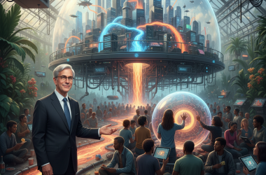 Illustration of Sam Altman souhaite vous rappeler que les humains consomment aussi beaucoup d’énergie