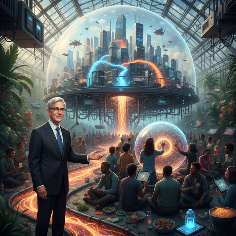 Illustration of Sam Altman souhaite vous rappeler que les humains consomment aussi beaucoup d’énergie