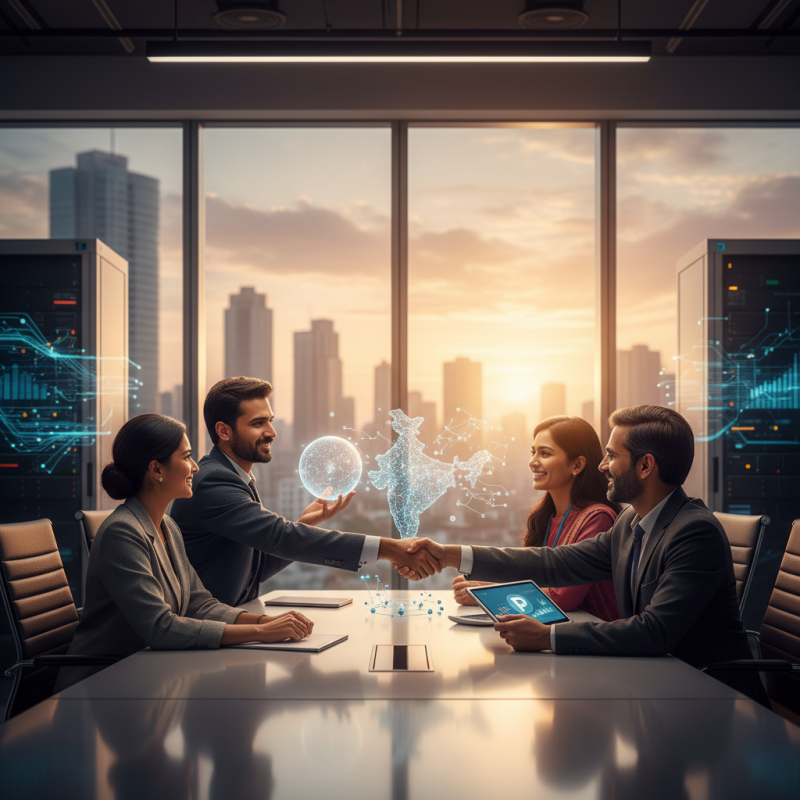 Illustration of OpenAI approfondit sa stratégie en Inde avec un partenariat avec Pine Labs dans la fintech