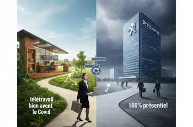 Illustration of Elle avait été pionnière du télétravail bien avant le Covid: Stellantis fait un virage à 180 degrés et veut maintenant revenir au 100% présentiel