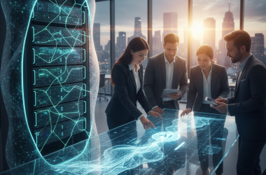 Illustration of Meridian lève 17 millions de dollars pour révolutionner la feuille de calcul avec l'IA