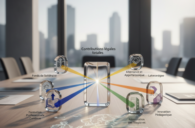 Illustration of Répartition des contributions légales à la formation professionnelle et à l'alternance au titre de 2025 - Centre Inffo
