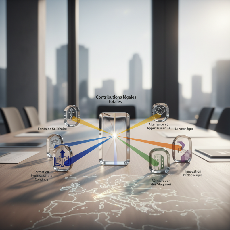 Illustration of Répartition des contributions légales à la formation professionnelle et à l'alternance au titre de 2025 - Centre Inffo