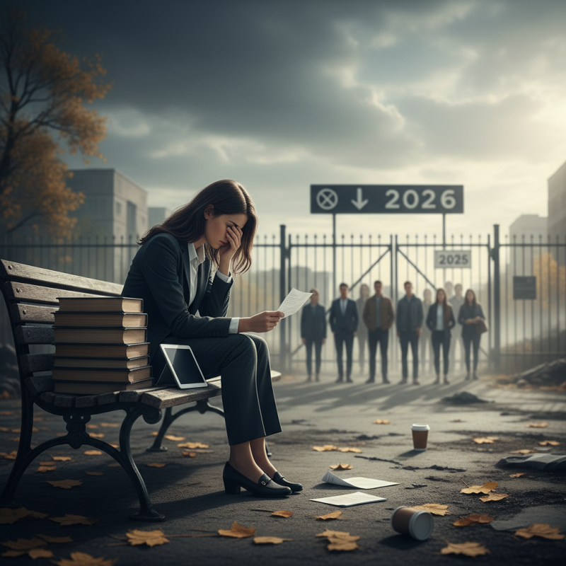 Illustration of Encore moins d'embauches qu'en 2025 : le marché de l'emploi s'annonce encore difficile pour 2026 (et les jeunes vont le plus en souffrir)