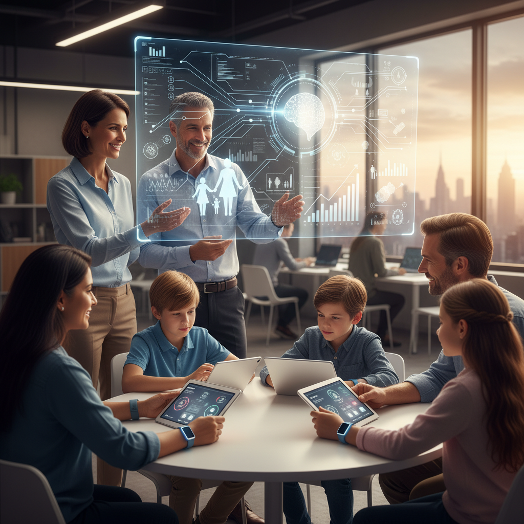 Illustration of Les fondateurs de Fitbit lancent une plateforme d'intelligence artificielle pour aider les familles à surveiller leur santé