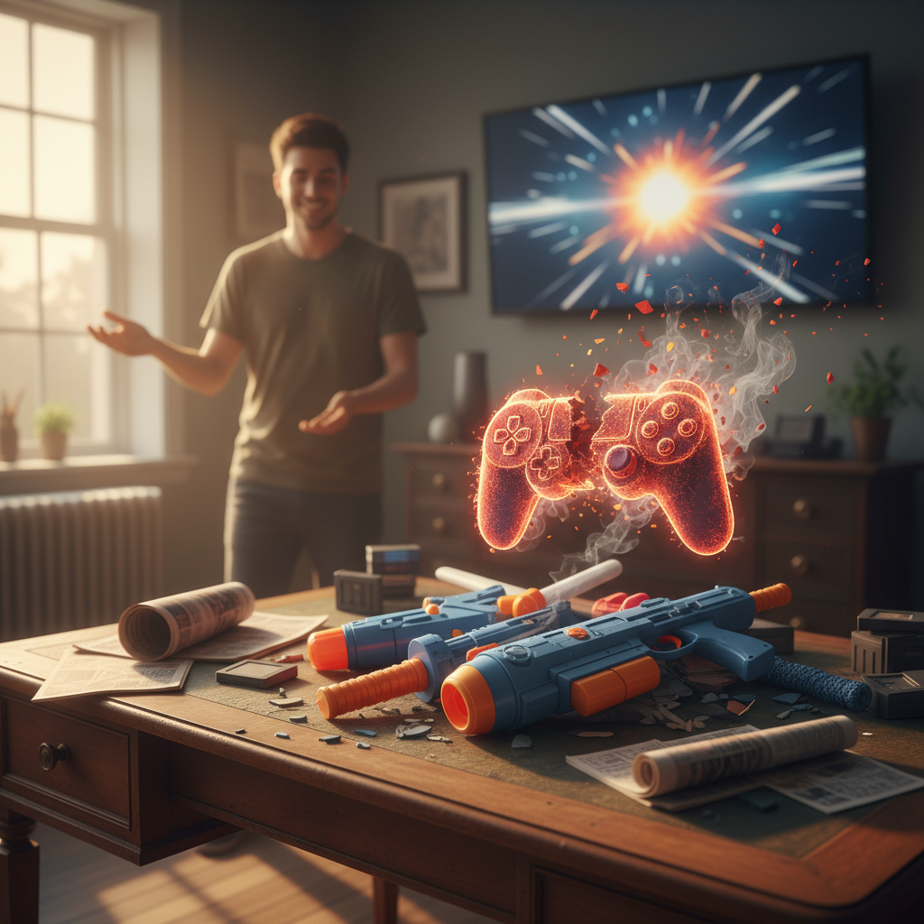 Illustration of Jeux vidéo et violence - Spoiler, c'est du pipeau - Korben