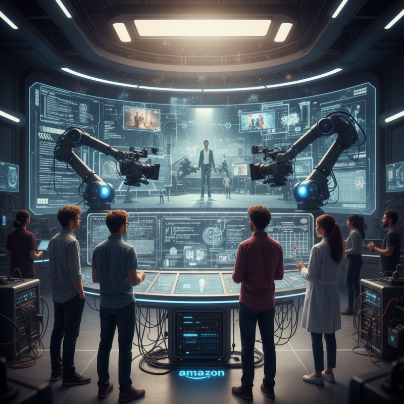 Illustration of Amazon débutera les tests d'outils d'IA pour la production cinématographique et télévisée le mois prochain