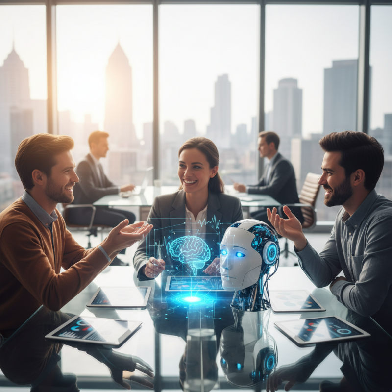 Illustration of Pourquoi ces PDG de startups pensent que l'IA ne remplacera pas les rôles humains