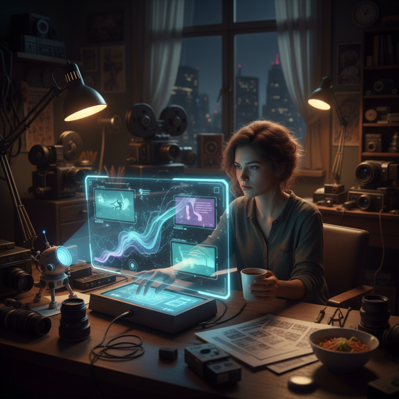 Illustration of La promesse de l’IA aux cinéastes indépendants : plus rapide, moins cher, plus solitaire