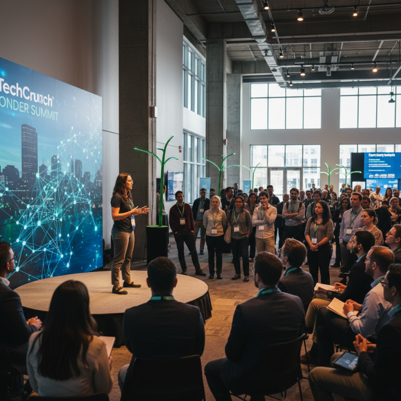 Illustration of Exposer dans l'écosystème startup de Boston lors du TechCrunch Founder Summit 2026