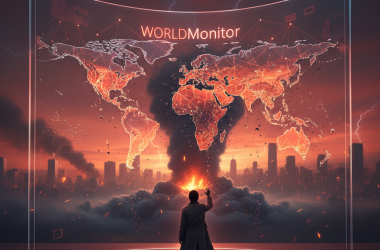 Illustration of WorldMonitor - Un tableau de bord pour voir le monde partir en cacahuètes en temps réel - Korben