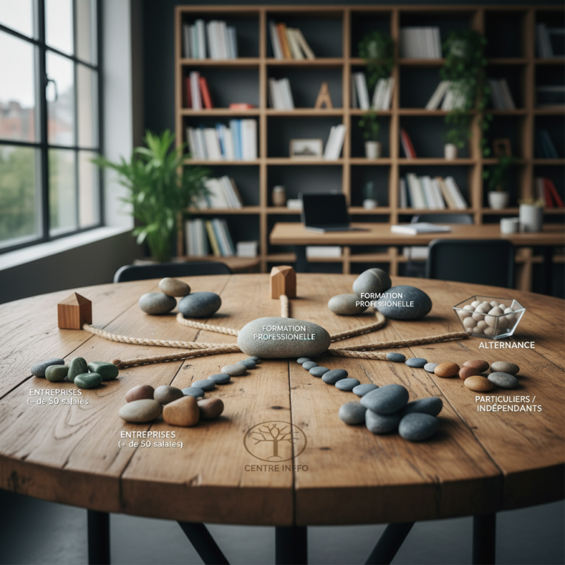 Illustration of Répartition des contributions légales à la formation professionnelle et à l'alternance au titre de 2025 - Centre Inffo