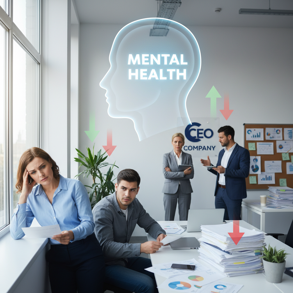 Illustration of La santé mentale est devenue la priorité des salariés: 35% sont même prêts à démissionner pour la préserver (ce qui pourrait coûter cher aux entreprises)