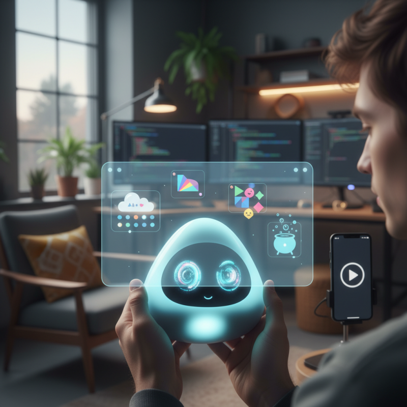 Illustration of Rencontrez Gizmo : Un TikTok pour des mini applications interactives codées par ambiance