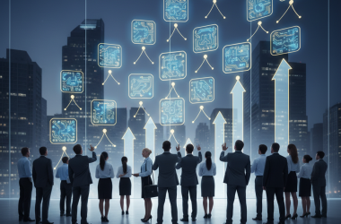 Illustration of Voici les 17 entreprises américaines d'IA ayant levé 100 millions de dollars ou plus en 2026