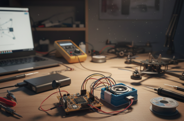 Illustration of Ce détecteur de drones à 15 euros fonctionne avec un simple micro et un ESP32 - Korben