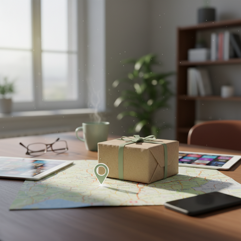 Illustration of Amazon Wishlist - Votre adresse livrée avec le cadeau