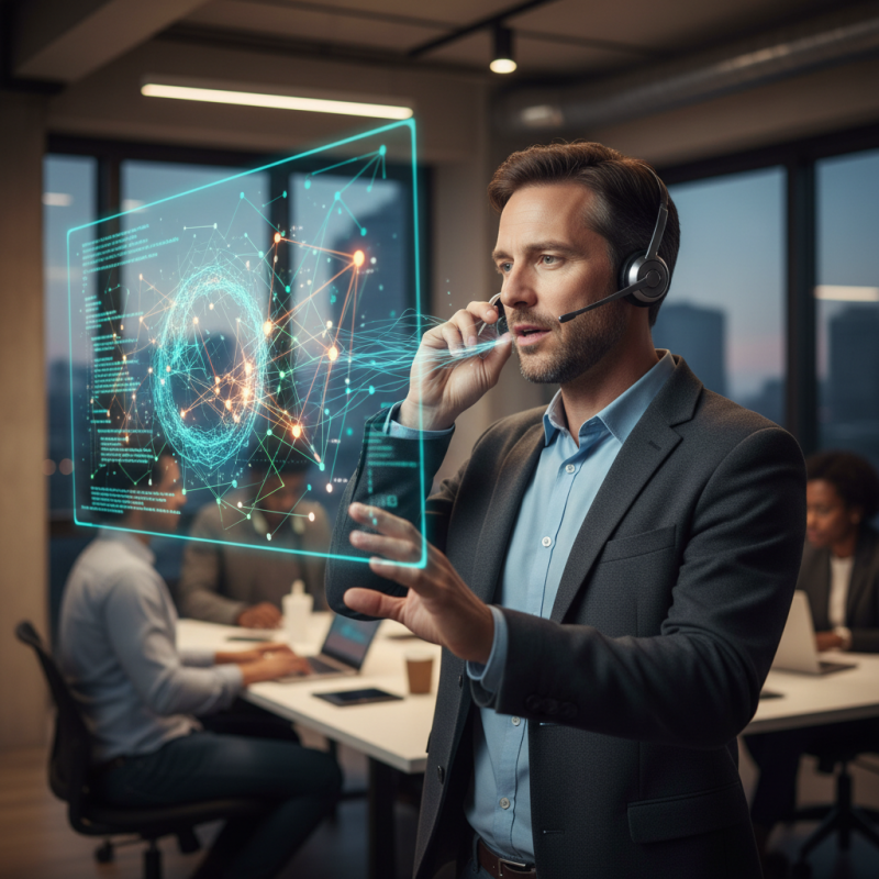 Illustration of Claude Code déploie une fonctionnalité en mode vocal