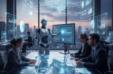 Illustration of DiligenceSquared utilise l'IA et des agents vocaux pour rendre la recherche en fusion-acquisition plus abordable