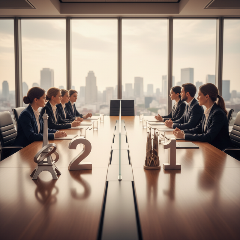 Illustration of Elle affiche la meilleure parité dans les conseils d'administration : la France reste 2ème au monde derrière l'Espagne sur l'égalité femmes-hommes dans les grandes entreprises