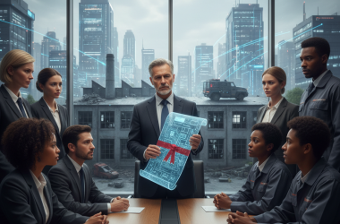 Illustration of Une ‘quittance de justice’ des centres de données : la réponse d’un sénateur aux pertes d’emplois liées à l’IA