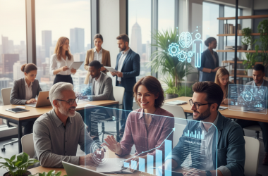 Illustration of Contre toute attente, les entreprises qui utilisent le plus l'IA non seulement ne licencient pas plus mais embauchent même davantage, constate la BCE dans une étude