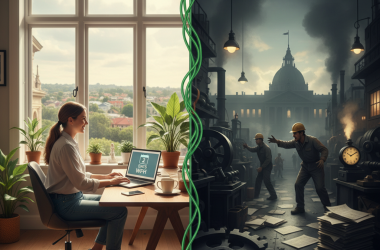 Illustration of Une première mondiale : l'État de Victoria en Australie grave dans la loi le droit à 2 jours de télétravail par semaine (les opposants dénoncent un gouvernement qui ne comprend pas l'économie)