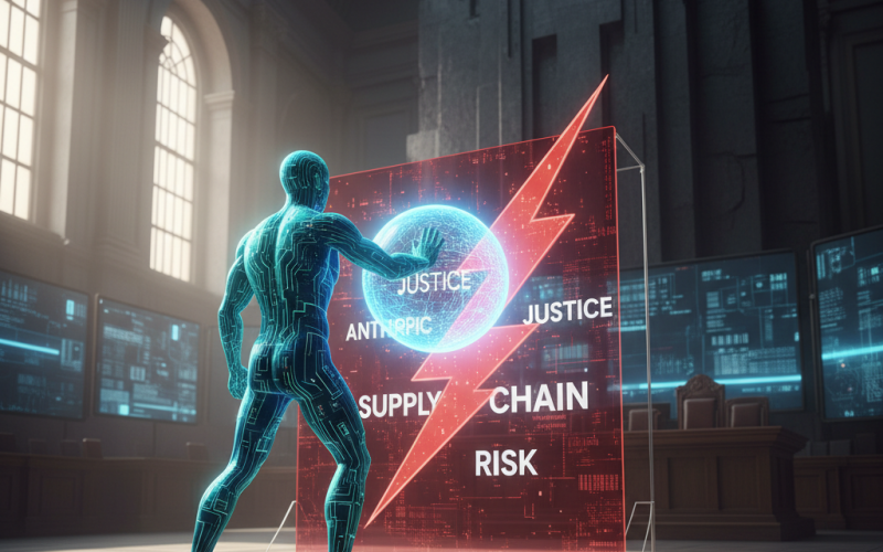 Illustration of Anthropic conteste la classification du DOD comme risque de chaîne d'approvisionnement devant la justice