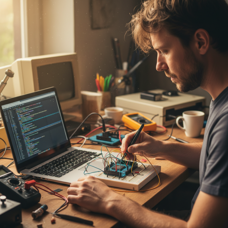 Illustration of Un développeur fait tourner du code Arduino sur une puce de 1980 - Korben