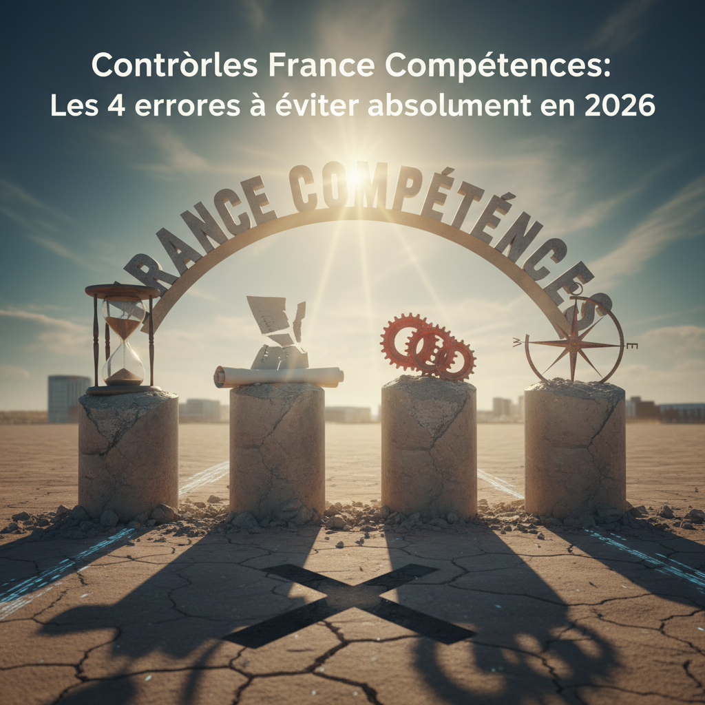 Illustration of Contrôles France Compétences : Les 4 erreurs à éviter absolument en 2026 - Digiformag