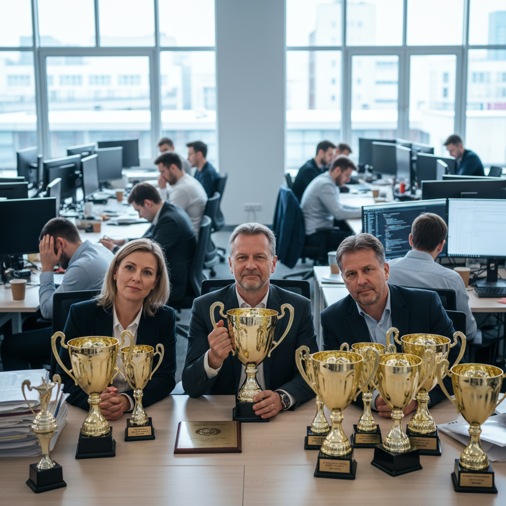 Illustration of Moins ils étaient bons, plus ils étaient récompensés : l'entreprise de logiciels SAP met en place un bonus qui récompense plus les managers médiocres (et ça passe très mal en interne)