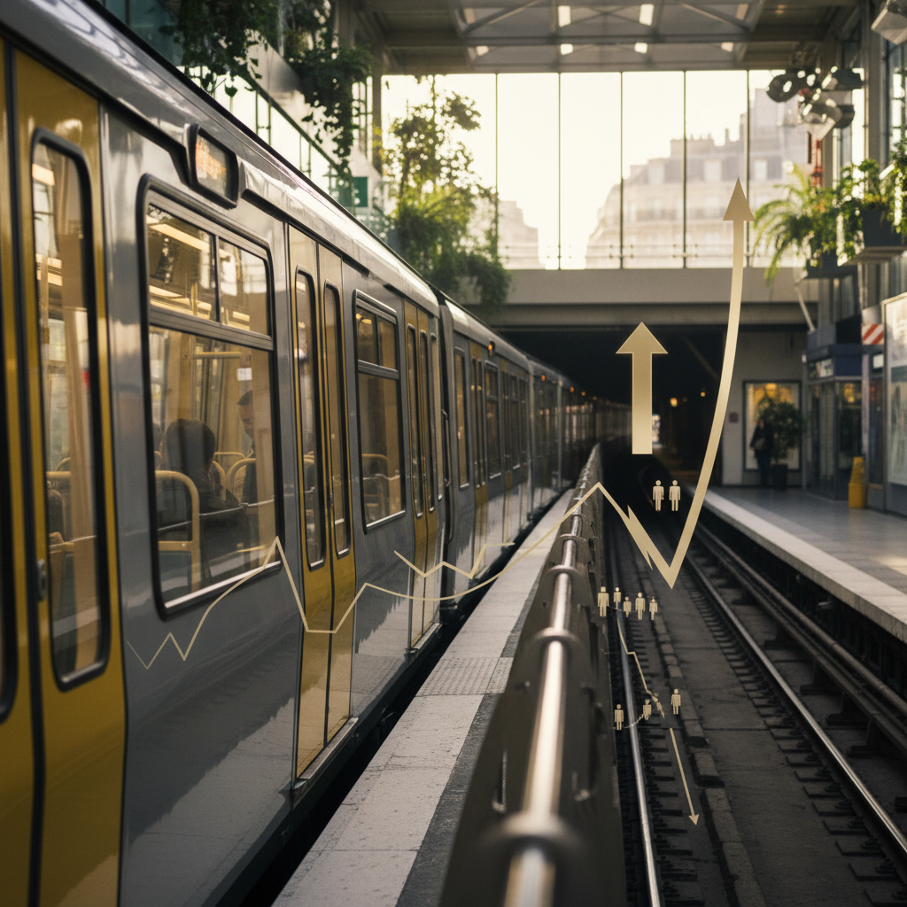 Illustration of Après trois années à perte, la RATP enregistre un bénéfice de 217 millions d'euros en 2025 (tout en transportant toujours moins de voyageurs qu'avant la pandémie)