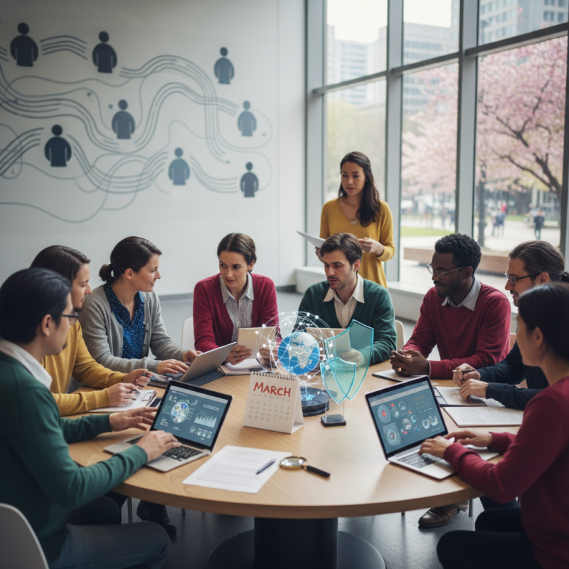 Illustration of Veille sociale Mars 2026