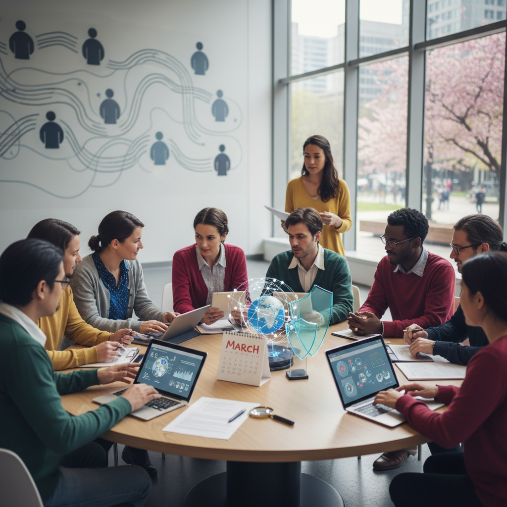 Illustration of Veille sociale Mars 2026